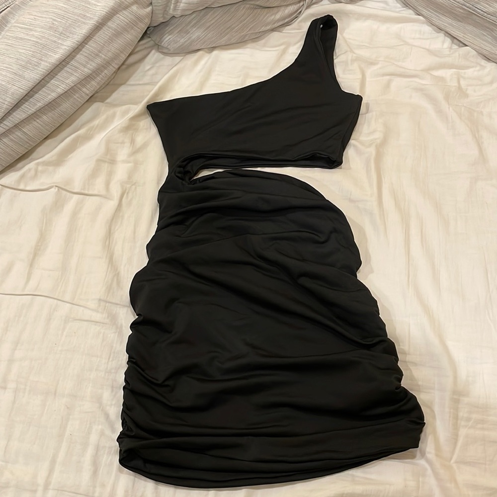 Mini black dress
